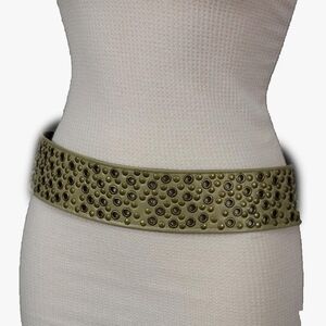 Studded Faux Leather Belt